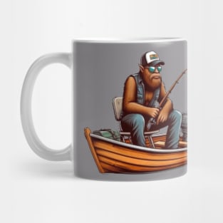 Fishing Bigfoot Mug